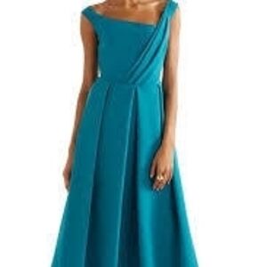 Preen by Thornton Bregazzi One Shoulder Teal Dress